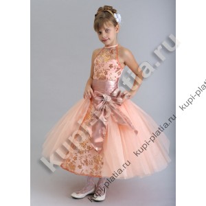 Платье для девочки Лидия американка персиковое