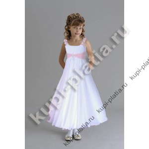 Платье для девочки Наташа Ростова бело-розовое