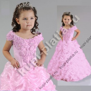 Платье для девочки Волна розовая