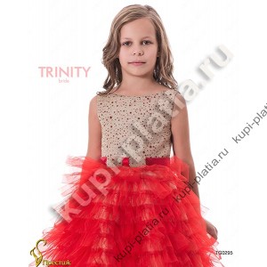 Платье для девочки детское Мак красный