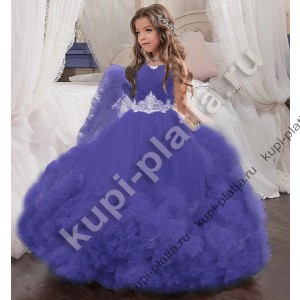 Платье для девочки на выпускной Безе-2 фиолет