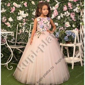 Платье для девочек нарядное детское Стрекозка мол