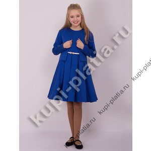 Платье для девочки Костюм детский Классика синий