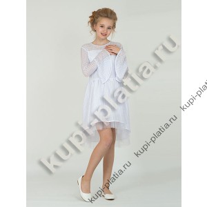 Платье нарядное белое Сашенька