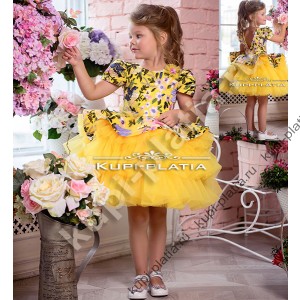 Платье для девочки желтое детское Касабланка