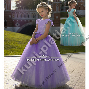 Платье для девочек нарядное на выпускной Сирень