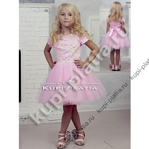 Детское Платье розовое для девочки Зефирка