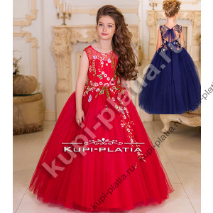 Платье для девочки красной Русская Красавица