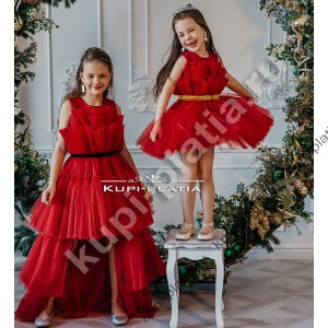 Блузка для девочек Праздничное платье Шик красный